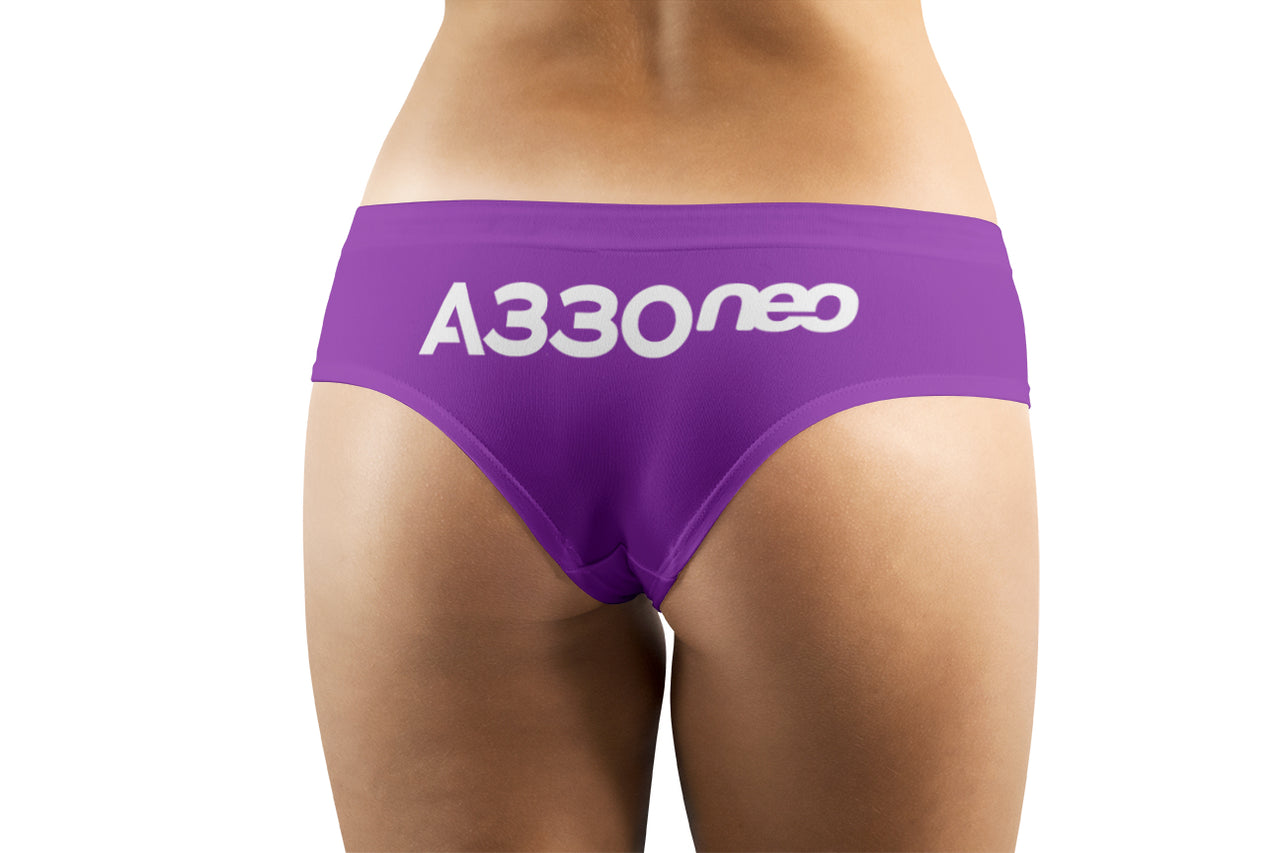 A330neo & Text  Designed Women Panties & Shorts