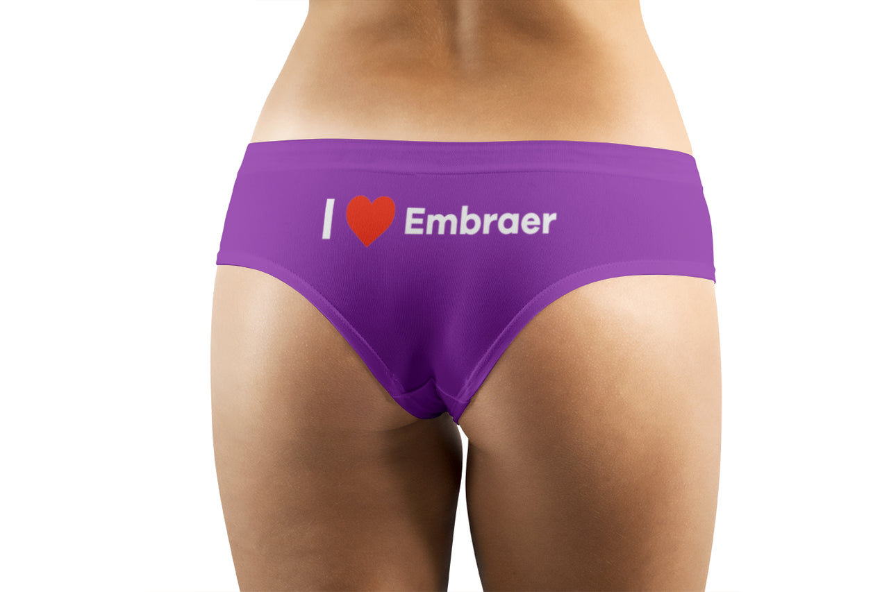 I Love Embraer Designed Women Panties & Shorts