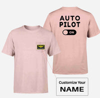 Thumbnail for Auto Pilot ON Designed Pocket T-Shirts