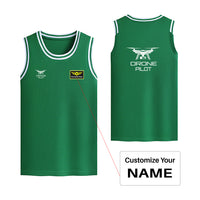 Thumbnail for Drone Pilot Designed Basketball Style Sports Tank Tops