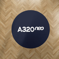 Thumbnail for A320neo & Text Designed Carpet & Floor Mats (Round)