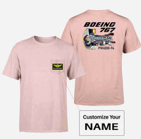 Thumbnail for Boeing 767 Engine (PW4000-94) Designed Pocket T-Shirts