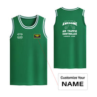 Thumbnail for Air Traffic Controller Designed Basketball Style Sports Tank Tops