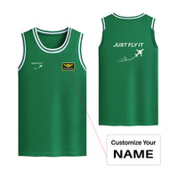 Thumbnail for Just Fly It Designed Basketball Style Sports Tank Tops