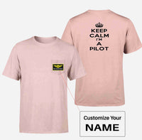 Thumbnail for Keep Calm I'm a Pilot Designed Pocket T-Shirts