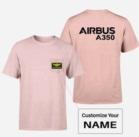 Thumbnail for Airbus A350 & Text Designed Pocket T-Shirts