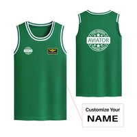 Thumbnail for %100 Original Aviator Designed Basketball Style Sports Tank Tops