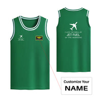 Thumbnail for I Love The Smell Of Jet Fuel In The Morning Designed Basketball Style Sports Tank Tops