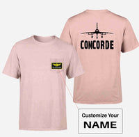 Thumbnail for Concorde & Plane Designed Pocket T-Shirts