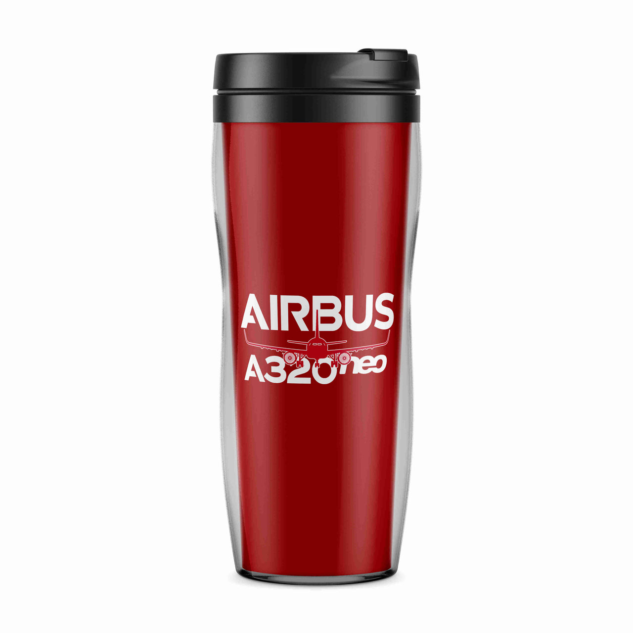 Amazing Airbus A320neo Designed Plastic Travel Mugs