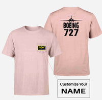 Thumbnail for Boeing 727 & Plane Designed Pocket T-Shirts