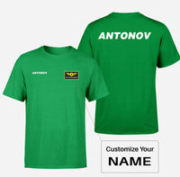 Thumbnail for Antonov & Text Double-Side T-Shirts