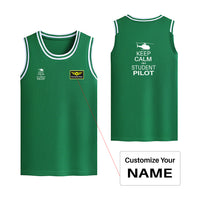 Thumbnail for Student Pilot (Helicopter) Designed Basketball Style Sports Tank Tops