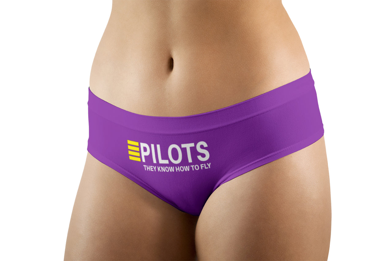 Pilots They Know How To Fly Designed Women Panties & Shorts