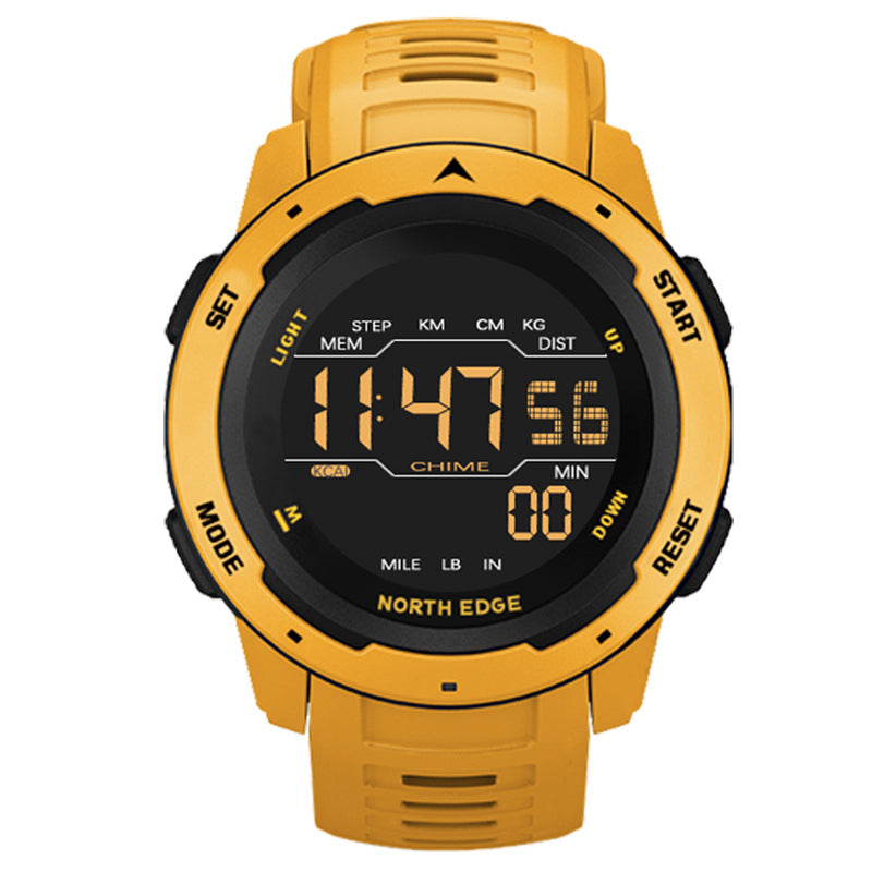 Waterproof 50m Smart Watch Sports watch Dual Time Running Pedometer Countdown