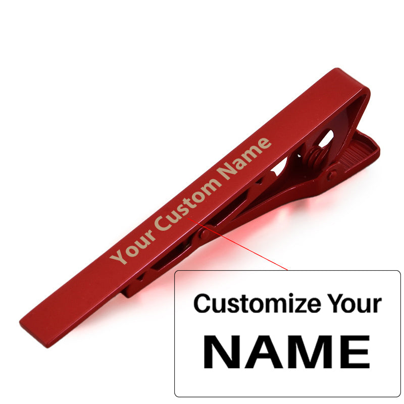 Custom Name Tie Clips