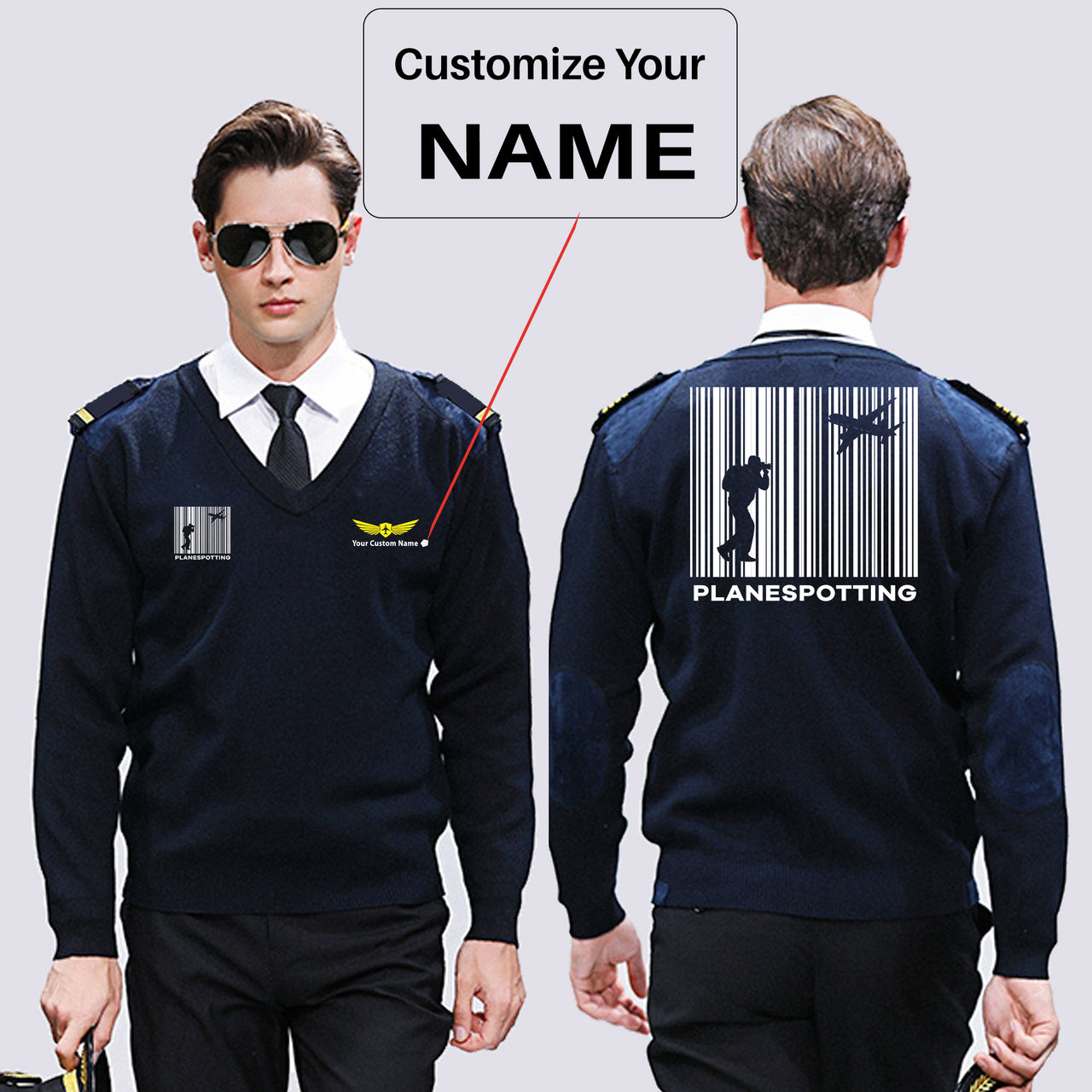 Planespotting Designed Wool Pilot Sweaters