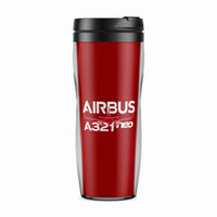 Thumbnail for Amazing Airbus A321neo Designed Plastic Travel Mugs