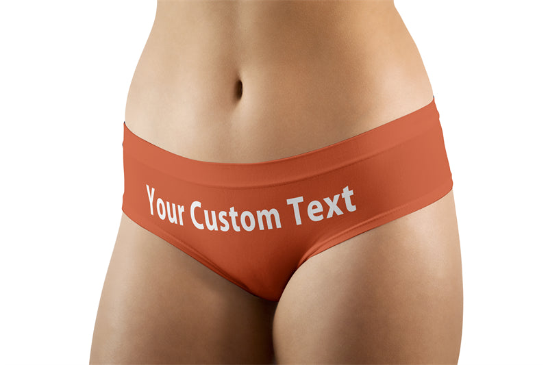 Custom Name (Orange) Designed Women Panties & Shorts (Copy)