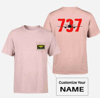 Thumbnail for Boeing 737 Designed Designed Pocket T-Shirts