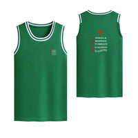 Thumbnail for In Aviation Designed Basketball Style Sports Tank Tops