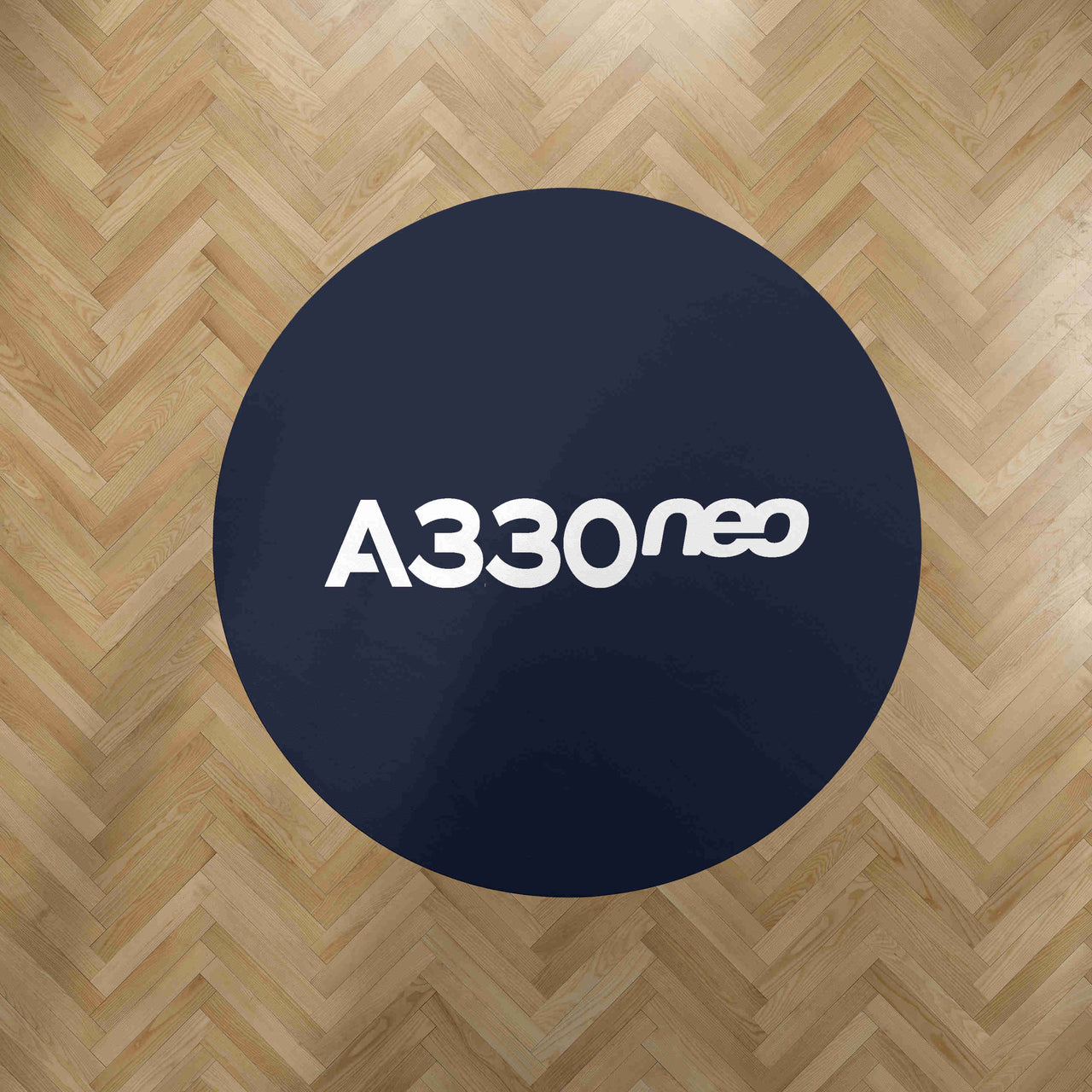 A330neo & Text Designed Carpet & Floor Mats (Round)