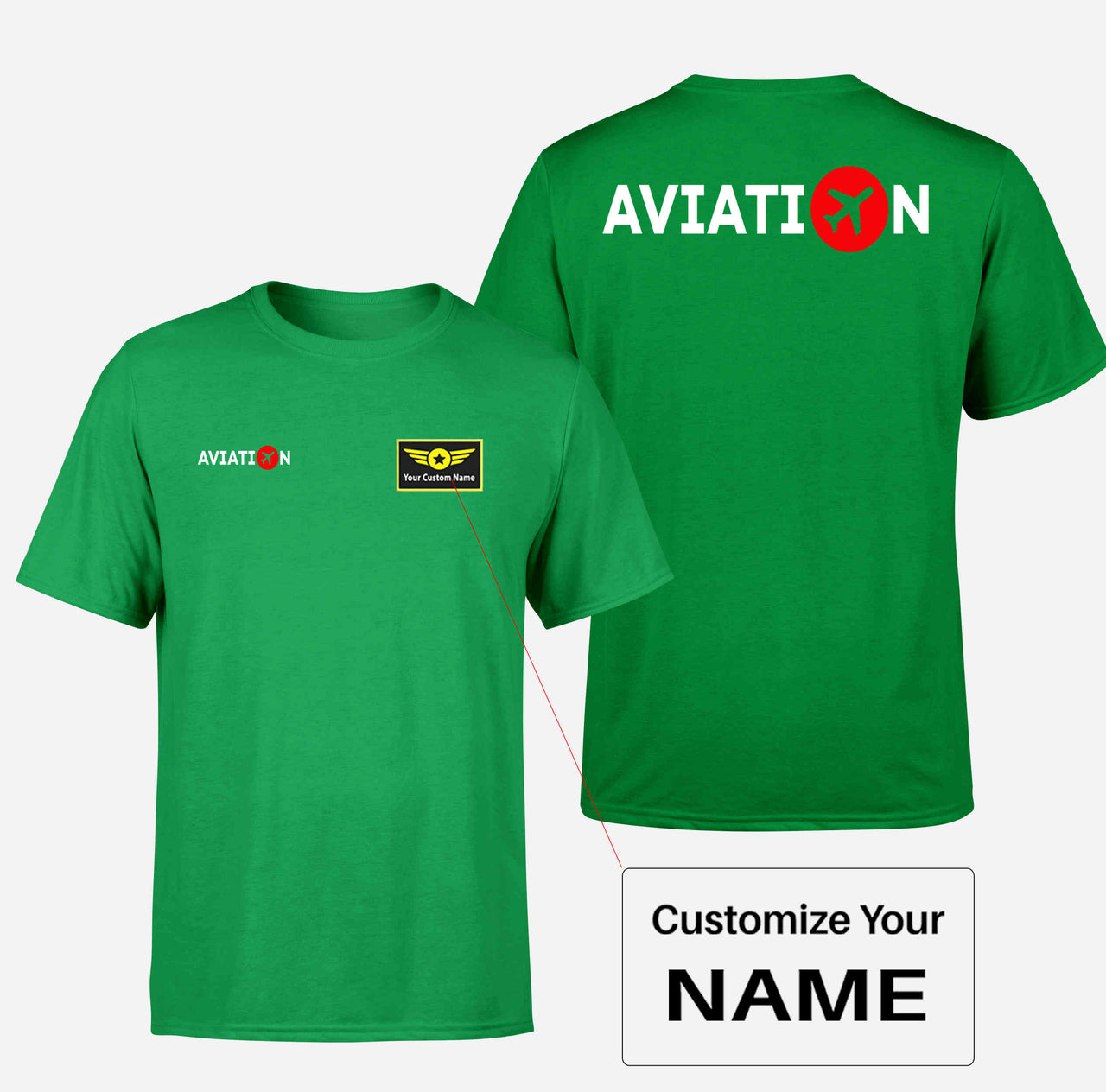 Aviation Double-Side T-Shirts