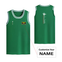 Thumbnail for Aviation Alphabet Designed Basketball Style Sports Tank Tops