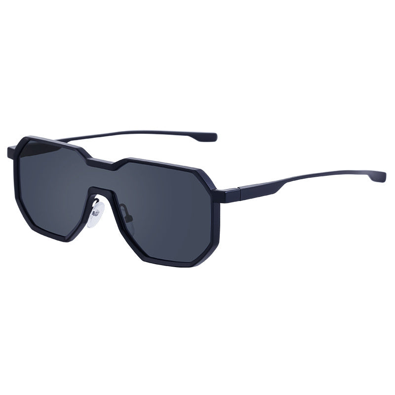 One Piece Irregular Pilot Sun Glasses