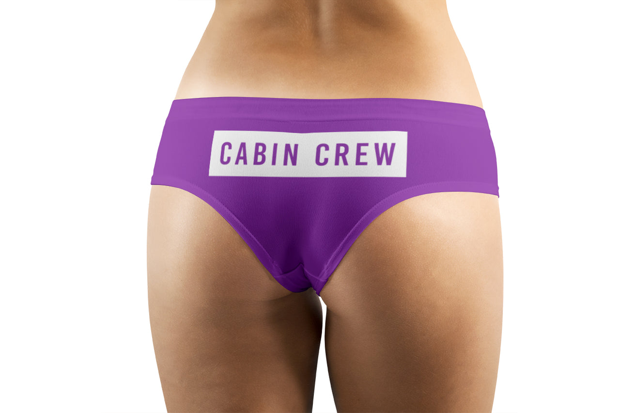 Cabin Crew Text  Designed Women Panties & Shorts