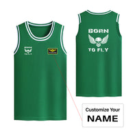 Thumbnail for Born To Fly SKELETON Designed Basketball Style Sports Tank Tops