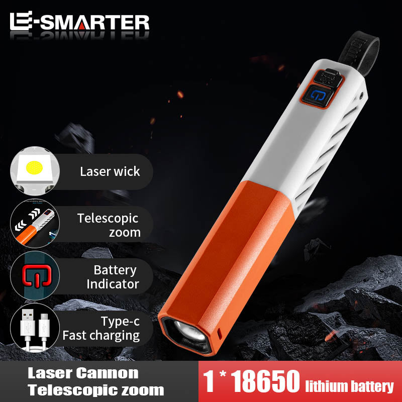 LED Simple Long-Range Aluminum Alloy Light Flashlight