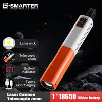 Thumbnail for LED Simple Long-Range Aluminum Alloy Light Flashlight