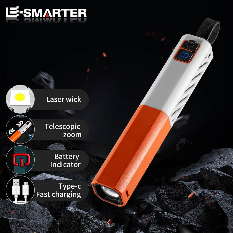 LED Simple Long-Range Aluminum Alloy Light Flashlight