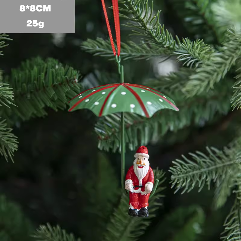 Umbrella Santa Claus Snowman&Reindeer Claus  for Christmas Tree Didiseaon Ornaments