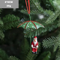 Thumbnail for Umbrella Santa Claus Snowman&Reindeer Claus  for Christmas Tree Didiseaon Ornaments