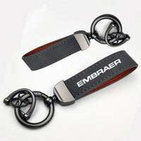 Thumbnail for Embraer & Text Design Horseshoe Buckle Key Chains