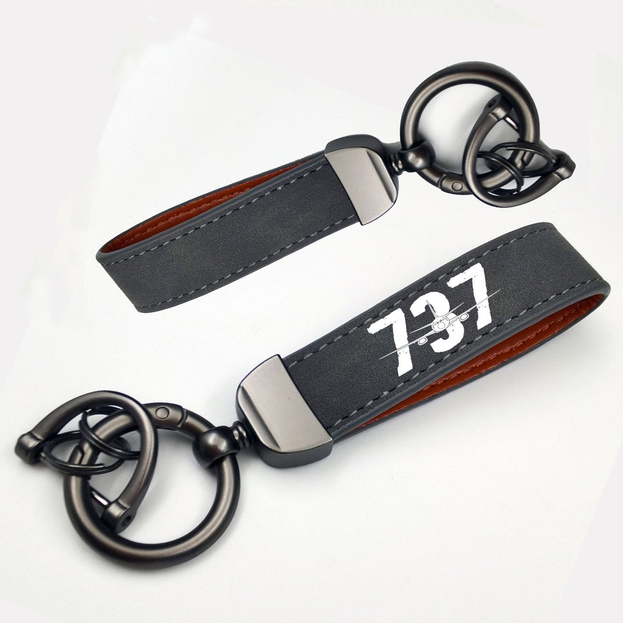 Boeing 737 Designed Design Horseshoe Buckle Key Chains