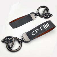 Thumbnail for CPT & 4 Lines Design Horseshoe Buckle Key Chains