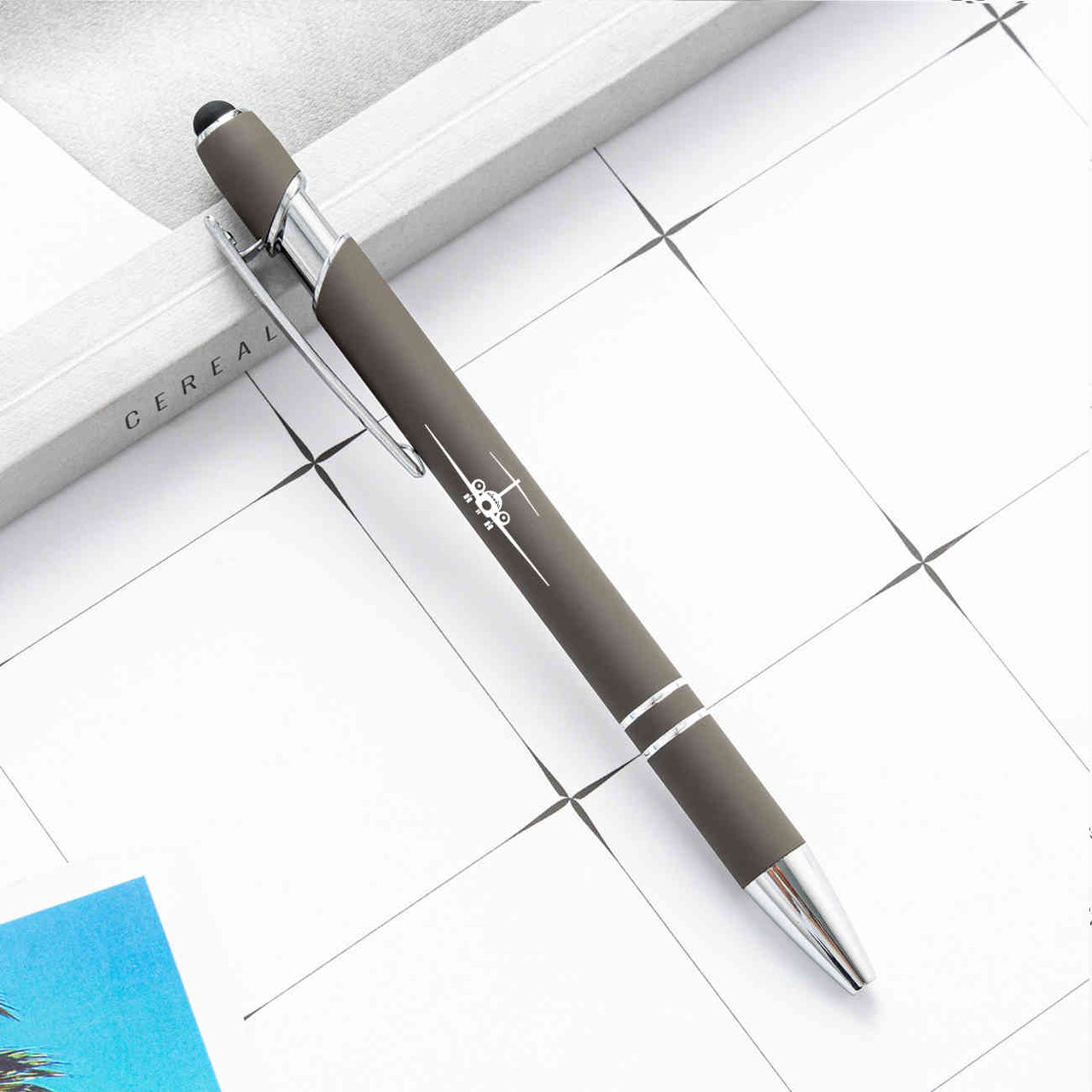 Boeing 717 Silhouette Designed Ballpens Capacitive Screen Touch Pens