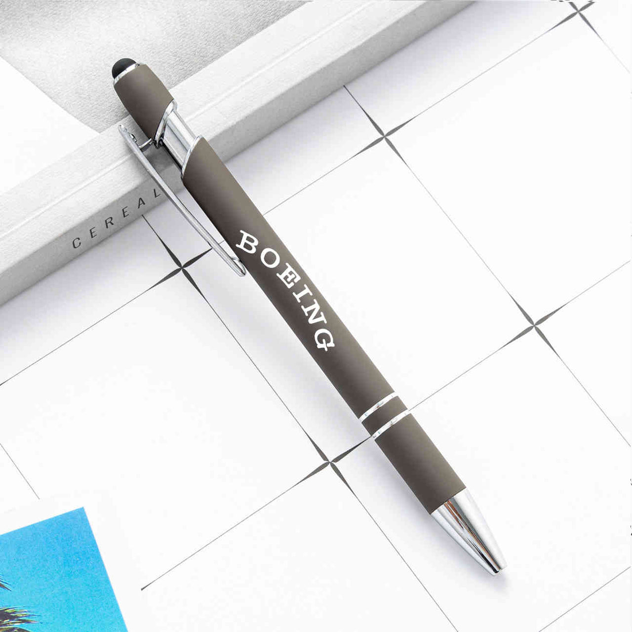 Special BOEING Text Designed Ballpens Capacitive Screen Touch Pens