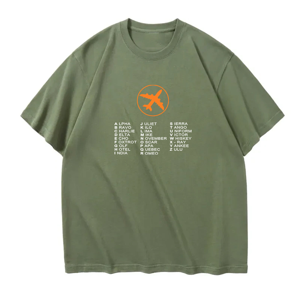 Aviation Alphabet 2 Designed Relax Fit T-Shirts