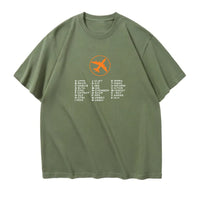 Thumbnail for Aviation Alphabet 2 Designed Relax Fit T-Shirts