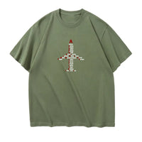 Thumbnail for Airplane Shape Aviation Alphabet Designed Relax Fit T-Shirts