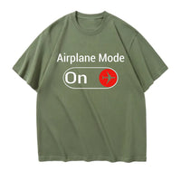 Thumbnail for Airplane Mode On Designed Relax Fit T-Shirts