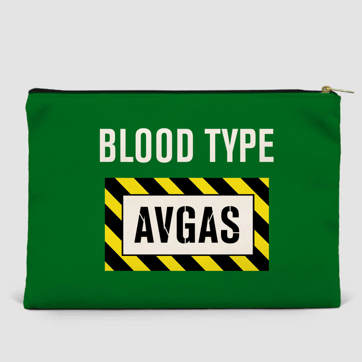 Blood Type AVGAS Designed Zipper Pouch