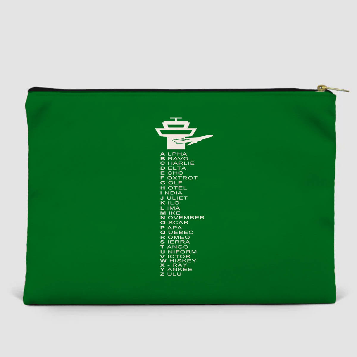 Aviation Alphabet Designed Zipper Pouch