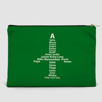 Thumbnail for Airplane Shape Aviation Alphabet Designed Zipper Pouch