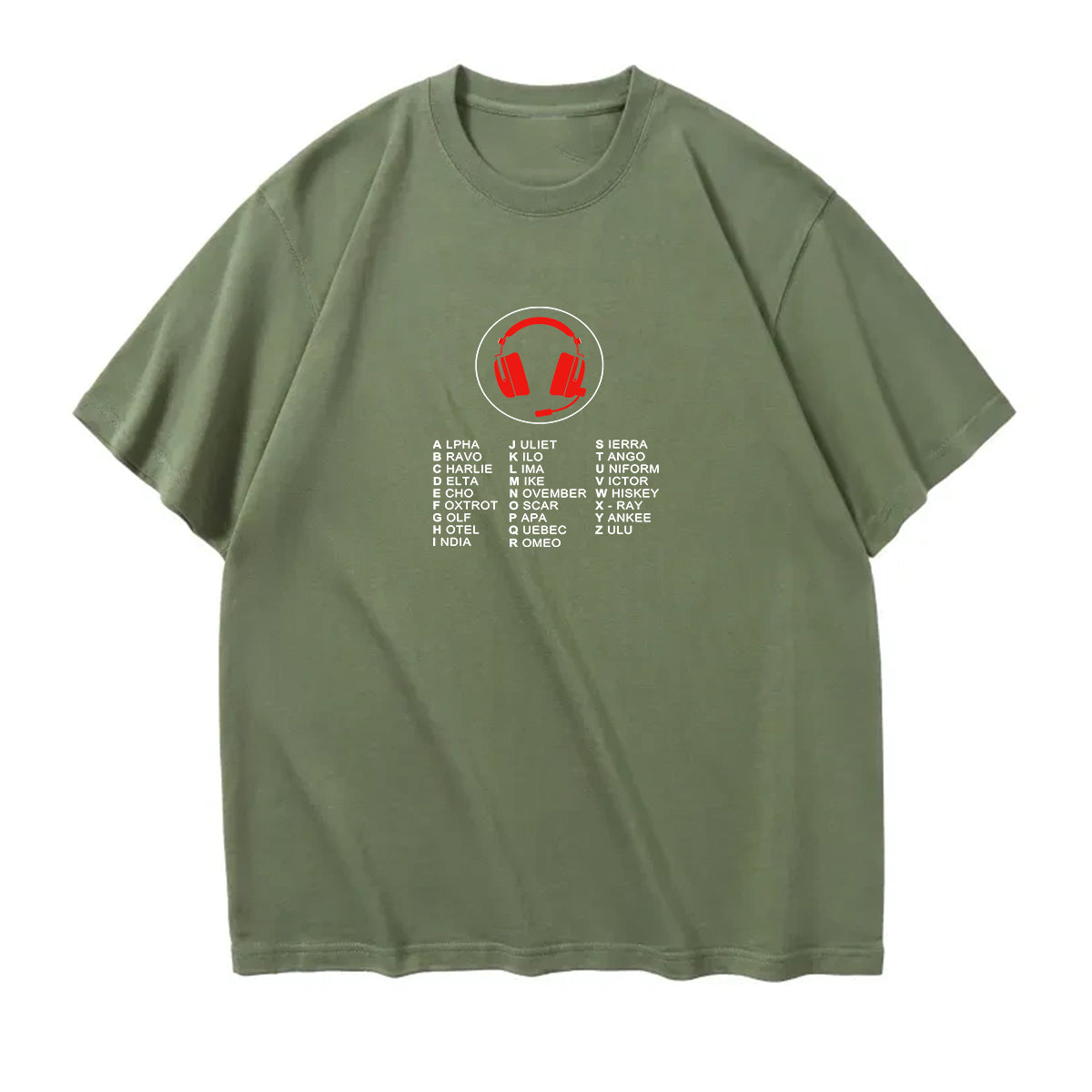 Aviation Alphabet 3 Designed Relax Fit T-Shirts