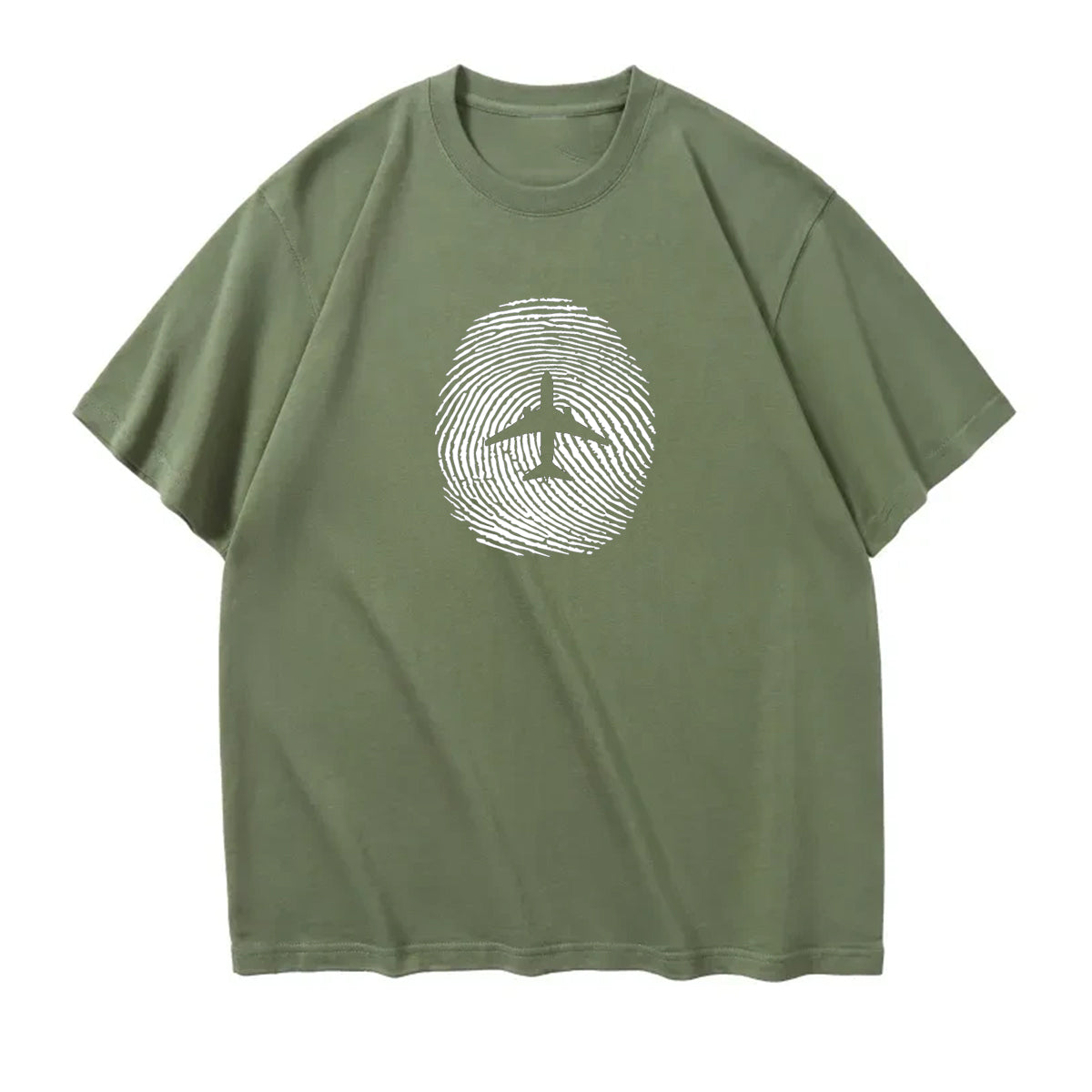 Aviation Finger Print Designed Relax Fit T-Shirts